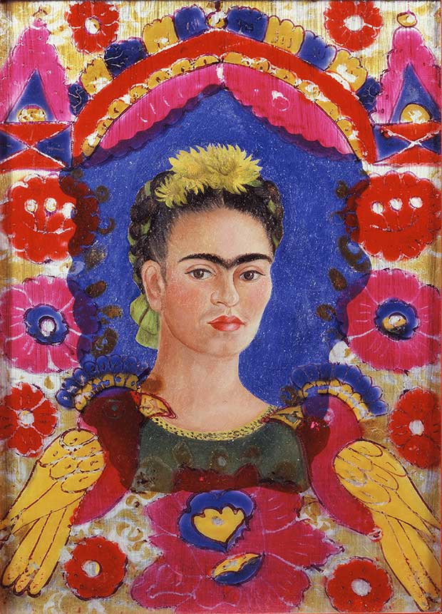 Frida Kahlo, The Frame, 1938 © Centre Pompidou, MNAM-CCI / Dist. Rmn-Gp, © Banco de México Diego Rivera Frida Kahlo Museums Trust, Mexico, D.F./Adagp