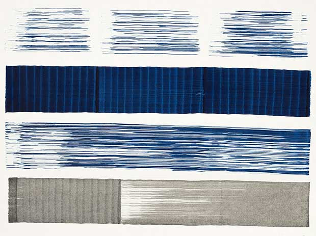 Juan Uslé, Notas para Soñé que revelabas (1), 2015, aquarelle sur papier, 65 x 71 cm. Toutes les oeuvres : ©Juan Uslé/Courtesy Galerie Lelong&Co.