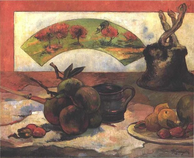 Paul Gauguin, Nature morte à l’éventail, vers 1889, huile sur toile, 50 x 61 cm, Paris, musée d’Orsay.