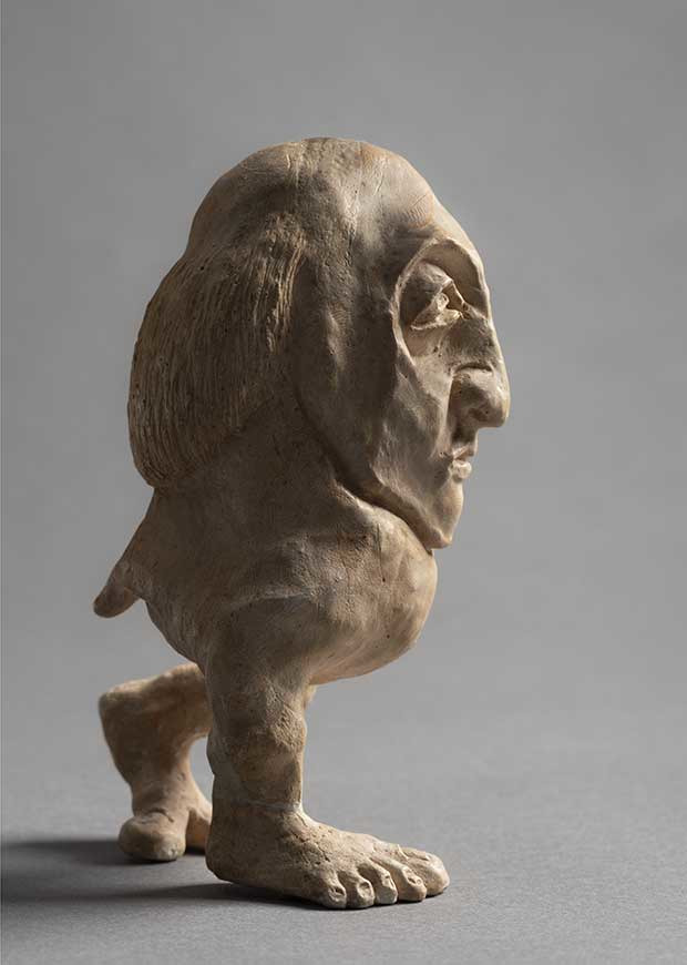 Léopold Chauveau, Monstre, non daté, plâtre, 13 x 7 x 8,5 cm, collection particulière ©musée d’Orsay