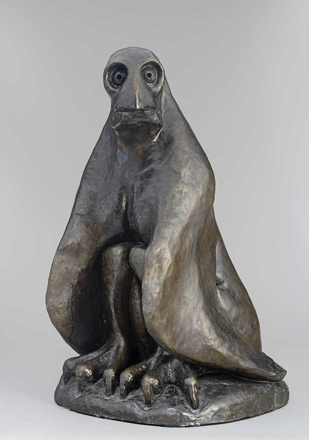 Léopold Chauveau, Tante Louise, vers 1911, bronze à la cire perdue, 43,5 x 27 x 29 cm, collection particulière ©musée d’Orsay.