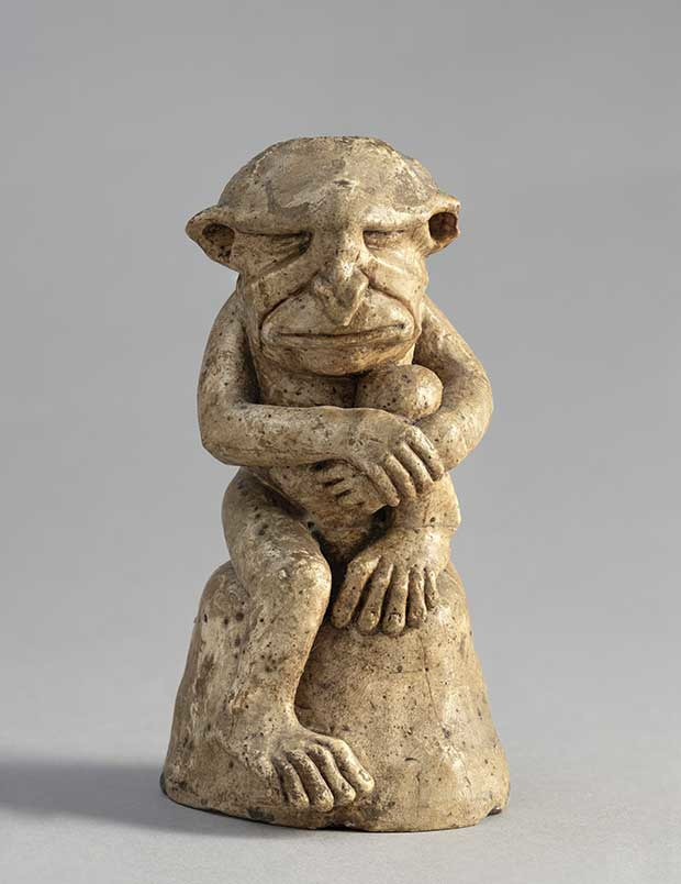 Léopold Chauveau, Monstre “grincheux”, vers 1909, plâtre, 14,2 x 7 x 7 cm, collection particulière ©musée d’Orsay.