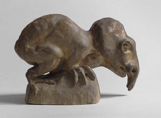 Léopold Chauveau, Monstre, 1922, plâtre, 10,5 x 13,5 x 21,8 cm ©Paris, musée d’Orsay. Photo de presse RMN.
