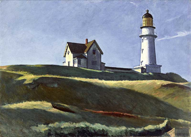 Edward Hopper Lighthouse Hill, 1927 Huile sur toile, 73.8 x 102.2 cm Dallas Museum of Art, don de Mr et Mme Maurice Purnell © Heirs of Josephine Hopper / 2019, ProLitteris, Zurich Photo : Dallas Museum of Art, Photo by Brad Flowers. Présenté en 2020 à la Fondation Beyeler